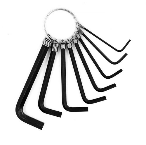 JUEGO DE LLAVES HEXAGONAL 8 PIEZAS 1/16 - 1/4" EN PULGADAS
