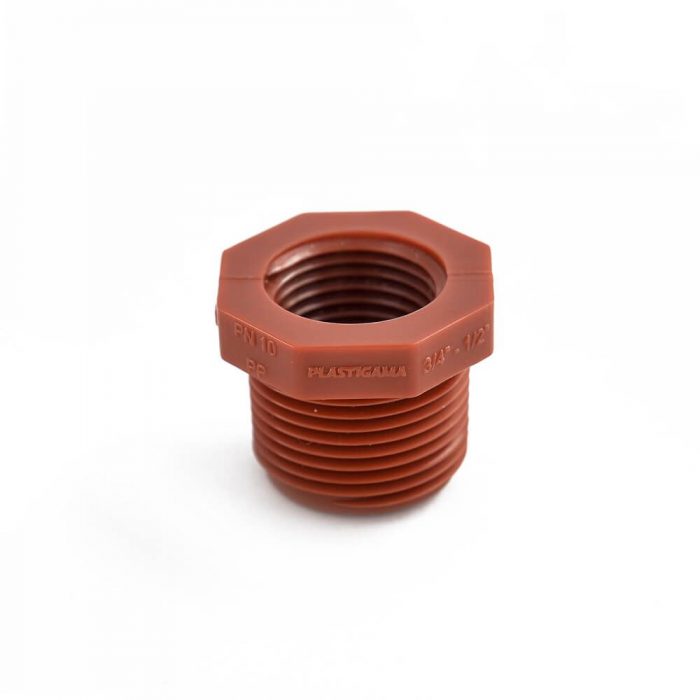 REDUCTOR BUJE  PP R  POLIPROPILENO 3/4´´ x 1/2´´ - Imagen 2